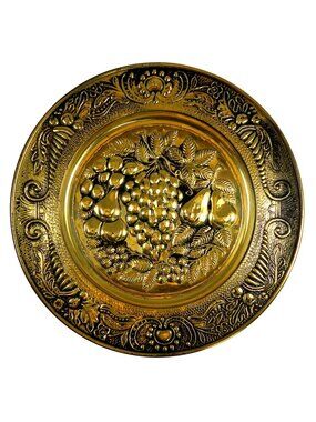 Peerage Grapes & Fruits Wall Plate Vintage Mid-Century Home Decor England